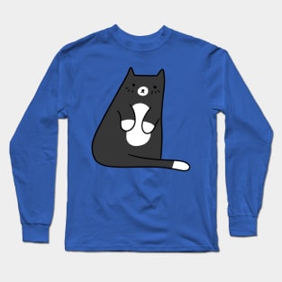 Cute Tuxedo Kitty Long Sleeve T-Shirt